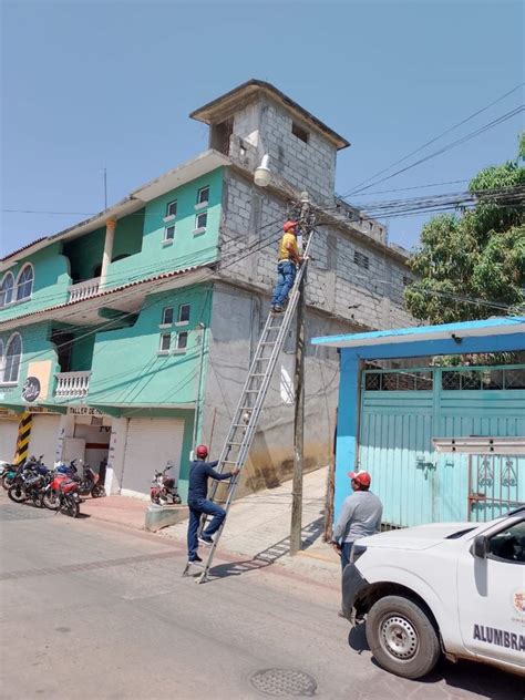 Rehabilitan Luminarias En La Cabecera De Ometepec El Faro De La Costa