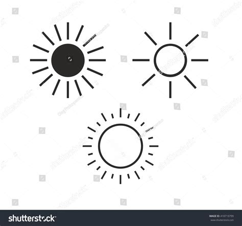 Sun Symbol Project Architecture Design Stock Illustration 418719799 ...