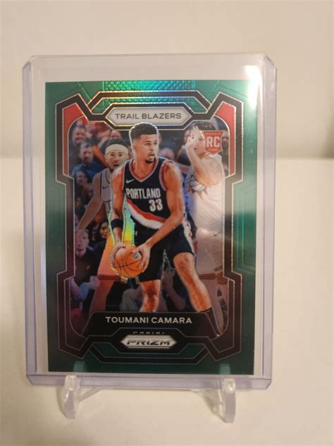 Panini Prizm Toumani Camara Green Prizm Rc Blazers Ebay