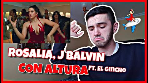 ReacciÓn RosalÍa J Balvin Con Altura Official Video Ft El