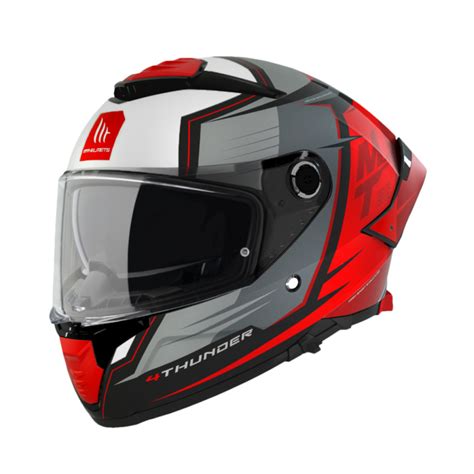 Casco Mt Helmets Thunder Sv Pental B Rojo Mate V