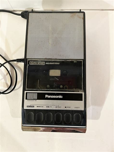 Vintage Panasonic Portable Cassette Tape Recorder RQ 309DS With Power