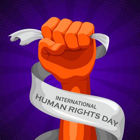 International Human Rights Day Forces Hand Clipart Image