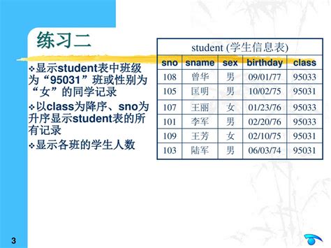 数据库管理系统 练习与作业 Ppt Download