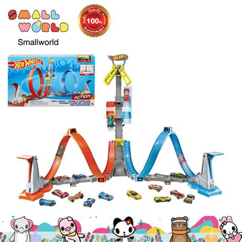 ฮอตวล ชดรางเกลยวพงทะยานฟา รน GRW Hot Wheels Action Loop Launch Track Set รน