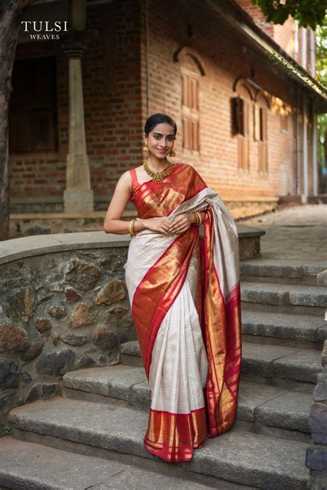 Bridal White Saree With Red Border Shop