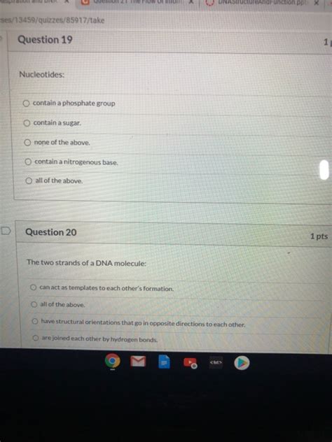 Solved D Question 2 1 Pts Atp Is Made Of About 20 To 30