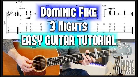 How To Play Dominic Fike 3 Nights Guitar Tutorial Lesson Easy Youtube