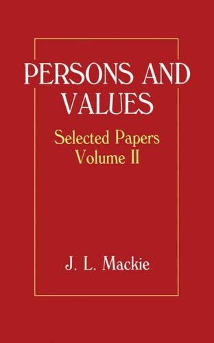 『persons And Values Selected Papers』｜感想・レビュー 読書メーター