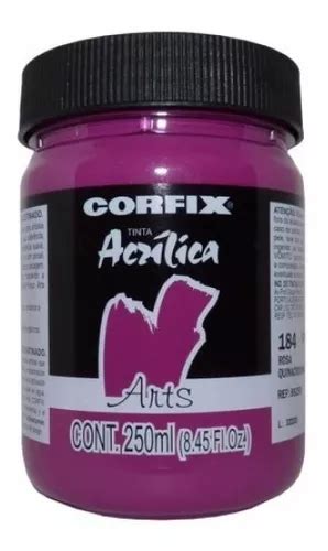 Tinta Acrílica Arts Corfix 250ml Rosa Quinacridona 184 Gr 1