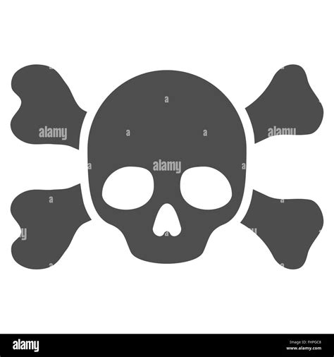 Skull And Bones Icon Stock Photo - Alamy