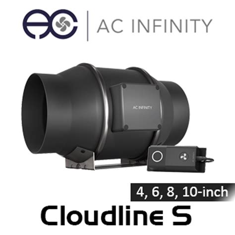 Ac Infinity Cloudline In Line Duct Fan With 8 Step Speed Controller