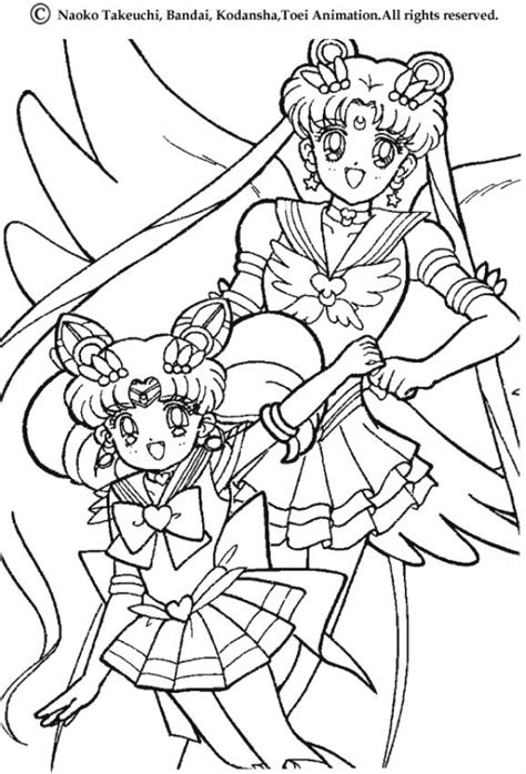 Desenhos Para Colorir De Sailor Moon E Sailor Chibi Moon