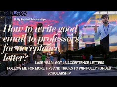 How To Write An Impressive Email To Professor For Acceptence Letter Ms