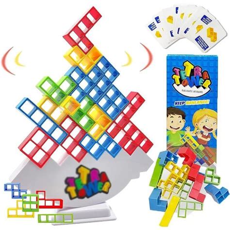 Jeux De Soci T Pour Enfants Adultes Tetra Tower Balance Jouets