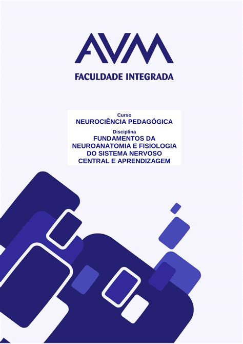 Pdf Fundamentos Da Neuroanatomia E Fisiologia Do Da Aprendizagem