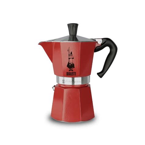 Cafeteira moka express em alumínio Bialetti 6 xícaras 300ml vermelha Mesa