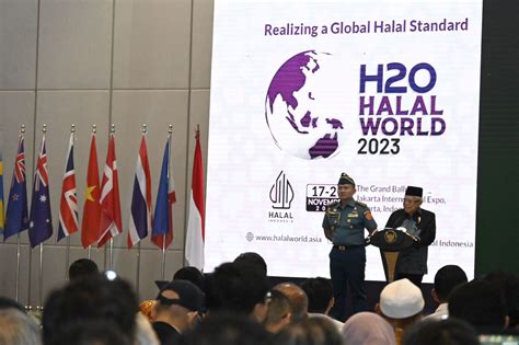 Buka Halal World Wapres Dorong Penerapan Standar Halal Global