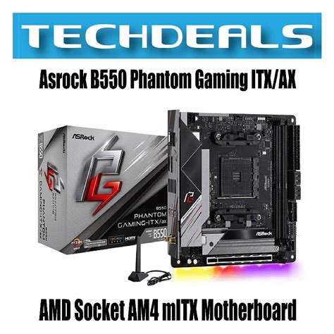 Asrock B550 Phantom Gaming Itx Ax Amd Socket Am4 Mitx Motherboard Shopee Singapore