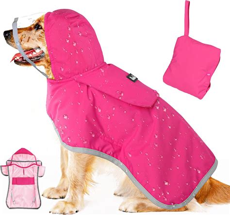 Amazon Lukovee Impermeable Para Perro Chaqueta De Lluvia