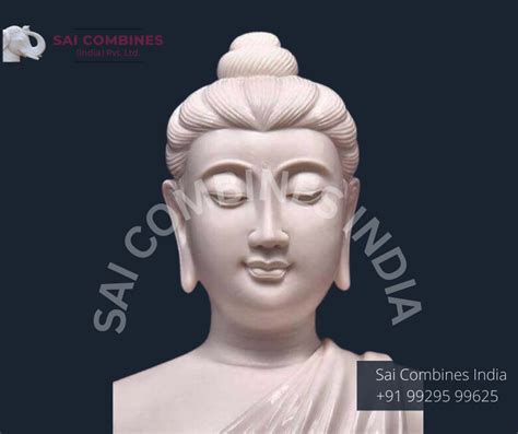 White Marble Buddha Head Statue Home At Rs 10000 In Udaipur Id