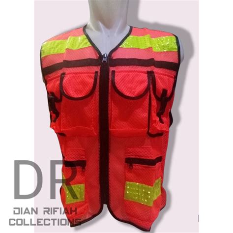 Jual Rompi Safety Rompi Proyek Rompi Tambang Rompi Gamblok Orange