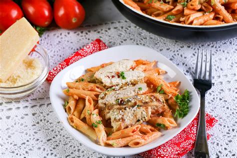 Penne Alla Vodka With Grilled Chicken About A Mom