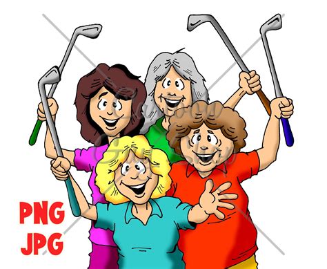 cartoon golf clubs