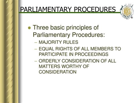 Ppt Parliamentary Procedures Powerpoint Presentation Free Download