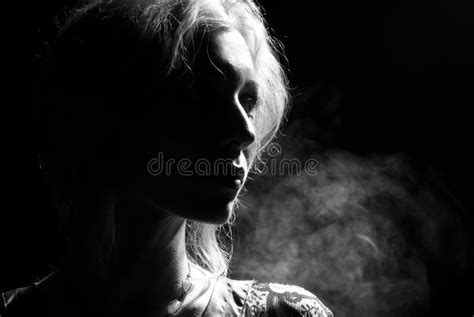 Woman smoking hookah. stock photo. Image of girl, caucasian - 18039992