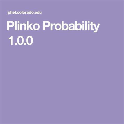 Plinko Probability‬ 1.0.0‬ | Probability