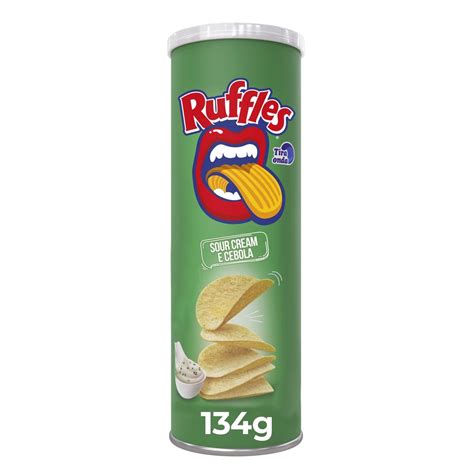 Salgadinho A Base De Batata Sour Cream E Cebola Ruffles Tira Onda Elma