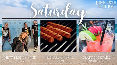 Dirty Blonde Band Live Plus Grilling Bogue Sound Distillery