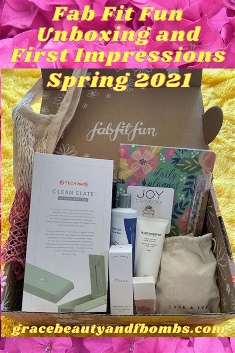 Fab Fit Fun Spring Unboxing And First Impressions Grace Beauty