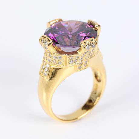 Ring Gilt Sterling Silver Victor Janson Jewellery Gemstones