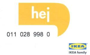 Functional Card: Hej - IKEA - IKEA Family (Shops - Furniture, Switzerland(IKEA) Col:CH-IKEA-006.05