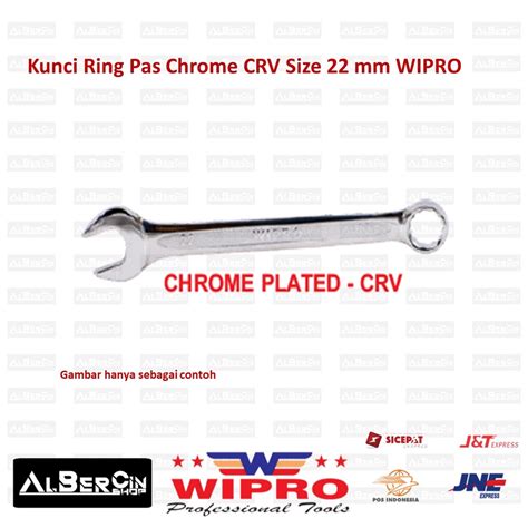 Jual Kunci Ring Pas Wipro Chrome Plated Size 22mm 22 Mm Shopee Indonesia