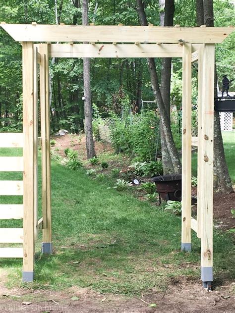 Simple Garden Arbor Plans Garden Design Ideas