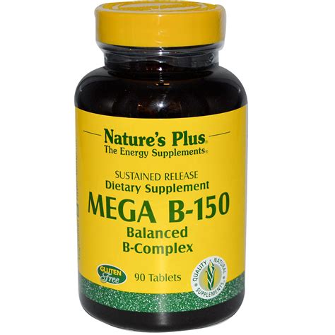 Naturesplus Mega B Sustained Release Tablets Shop Vitamins A Z At