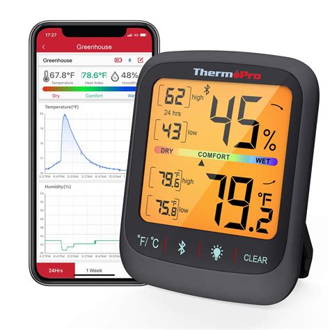 ThermoPro TP359W Digital House Office Indoor Thermometer Hygrometer