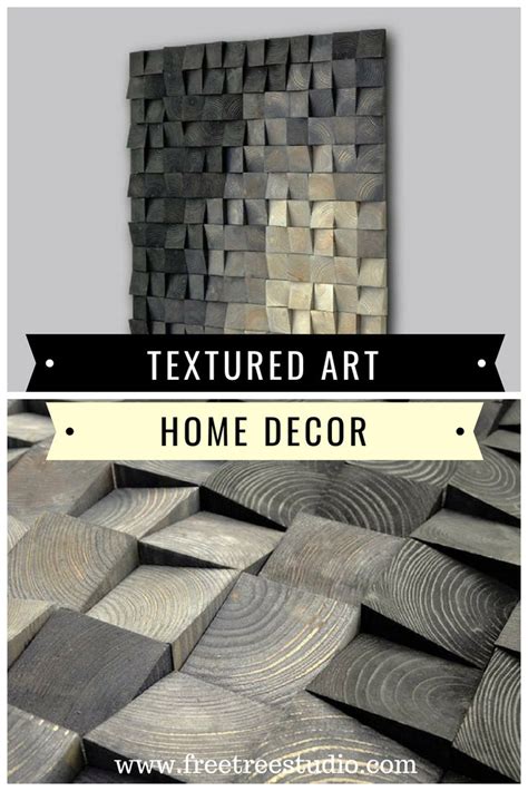 Square Wood Wall Art Decor Nature Wall Hanging Textured Art - Etsy