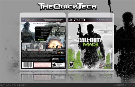 Call Of Duty Modern Warfare 3 Playstation 3 Box Art Cover By Thequicktech