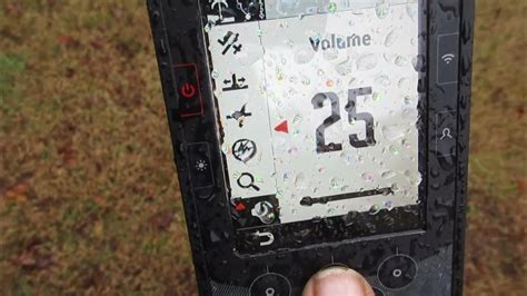 Minelab Manticore Screen View In The Rain Youtube