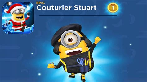 Minion Rush Couturie Stuart Minion NEW COSTUME Special Mission Version