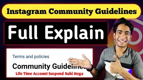 Instagram Community Guidelines Full Explain Instagram Terms And