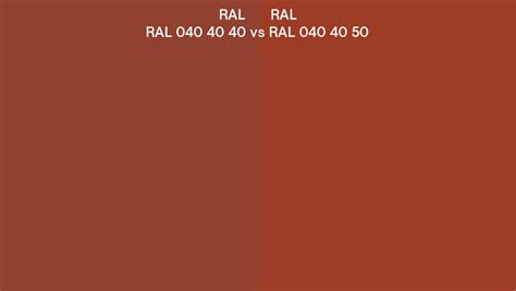 Ral Ral 040 40 40 Vs Ral 040 40 50 Side By Side Comparison