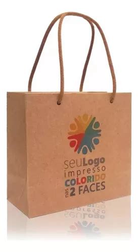 Sacola Person Kraft 140g Pp 500unid Colorida 2 Faces