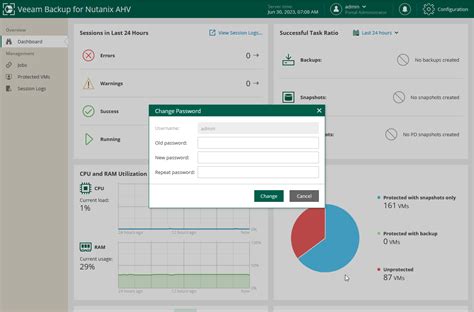 Changing Password Veeam Backup For Nutanix Ahv User Guide