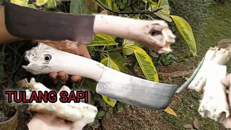 Creative Cara Membuat Handles Gagang Golok Serbaguna Dari Limbah Tulang