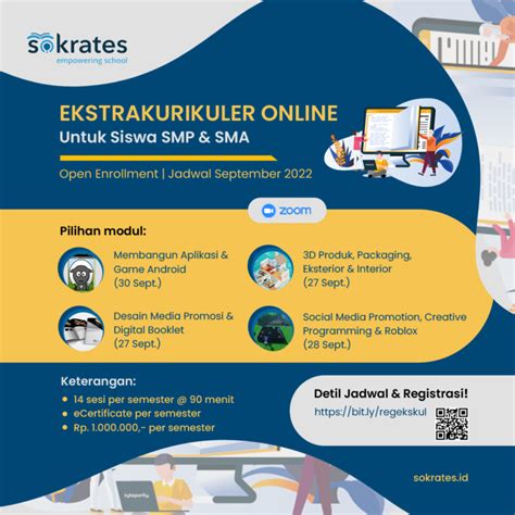 Ekstrakurikuler Online Siswa Sd Smp Sma Sokrates Empowering School